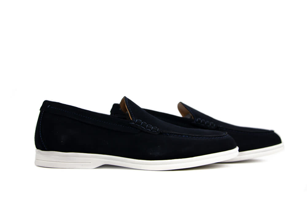 Berkelmans Loafer Ascari Navy Marino Suede