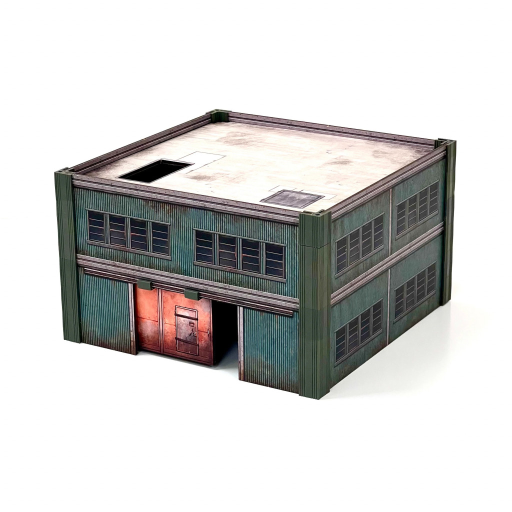 Metropolis Cityscape Medium Square and Large Rectangle Steel Buildings