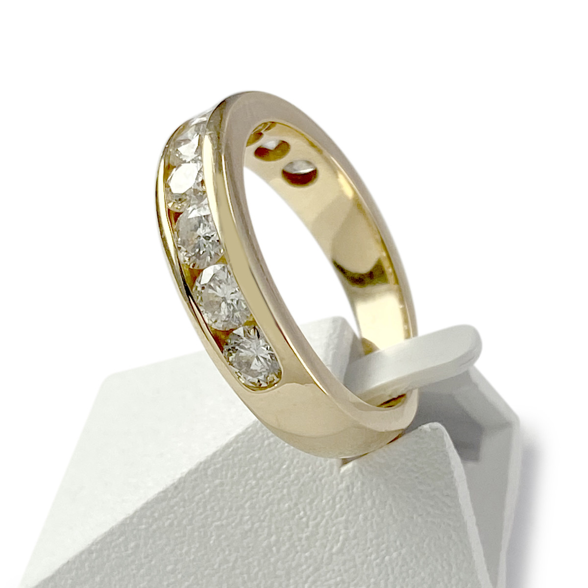 Bague d'occasion or 375 jaune diamants