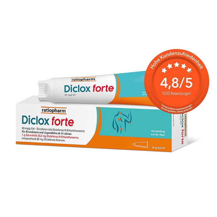 Diclox forte - Schmerzgel 2 %, mit Diclofenac, 50 g