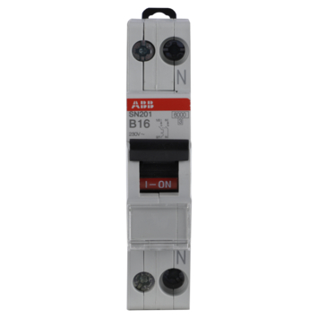 ABB HAF Installatieautomaat B-kar 16 A 1P N
