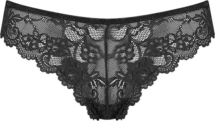 Triumph Tempting Lace Brazilian String Black
