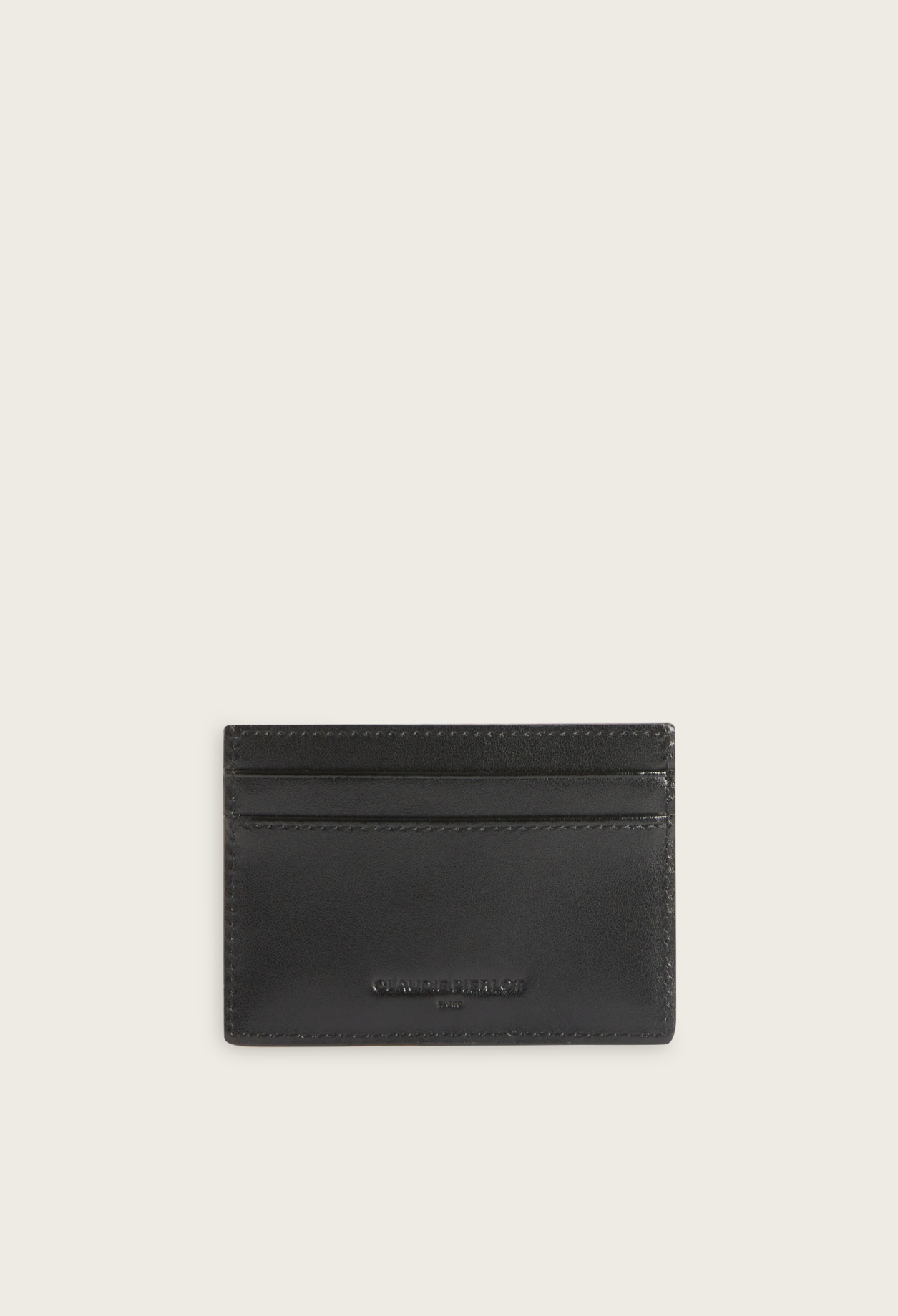 Porte-cartes cuir su&egrave;de