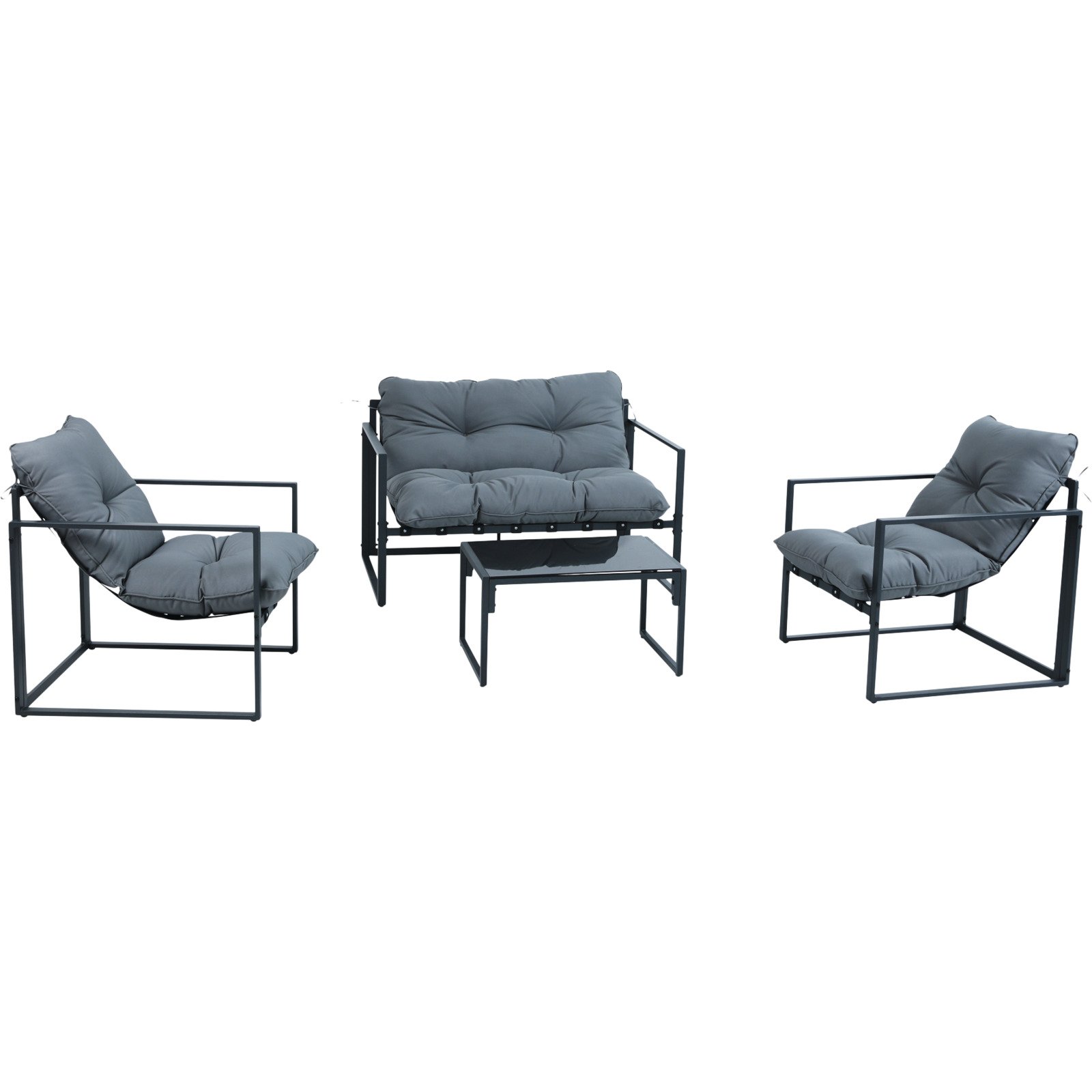 Gartenlounge Albandy anthrazit