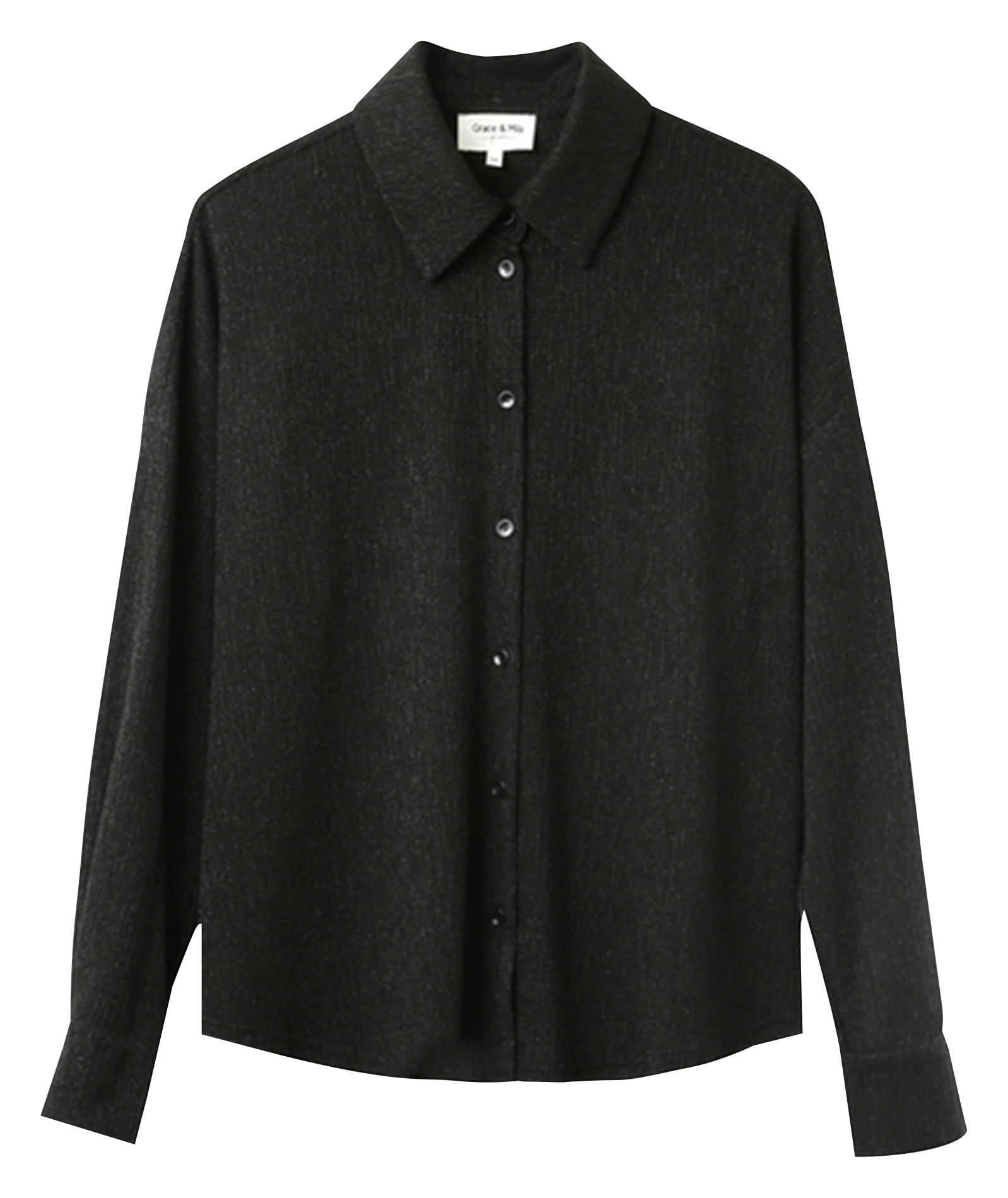 OLYMPE - Chemise col classique| Noir