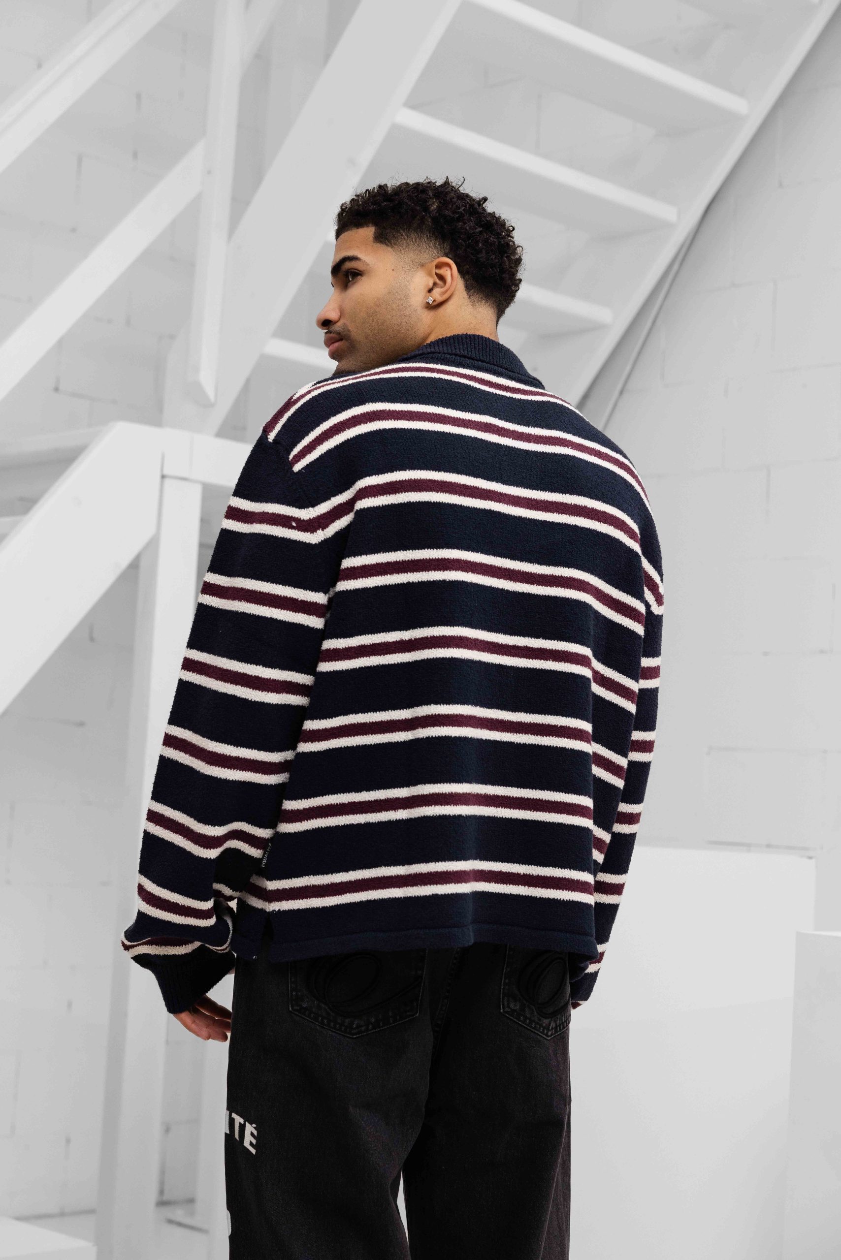 Equalité Finn Knit Polo Heren Donkerblauw/Donkerrood