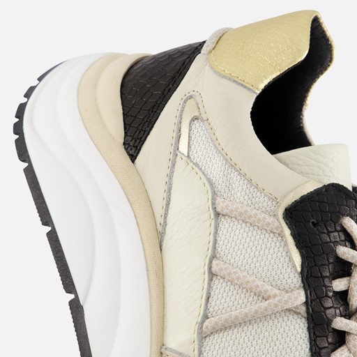 PS Poelman Sneakers zwart Leer