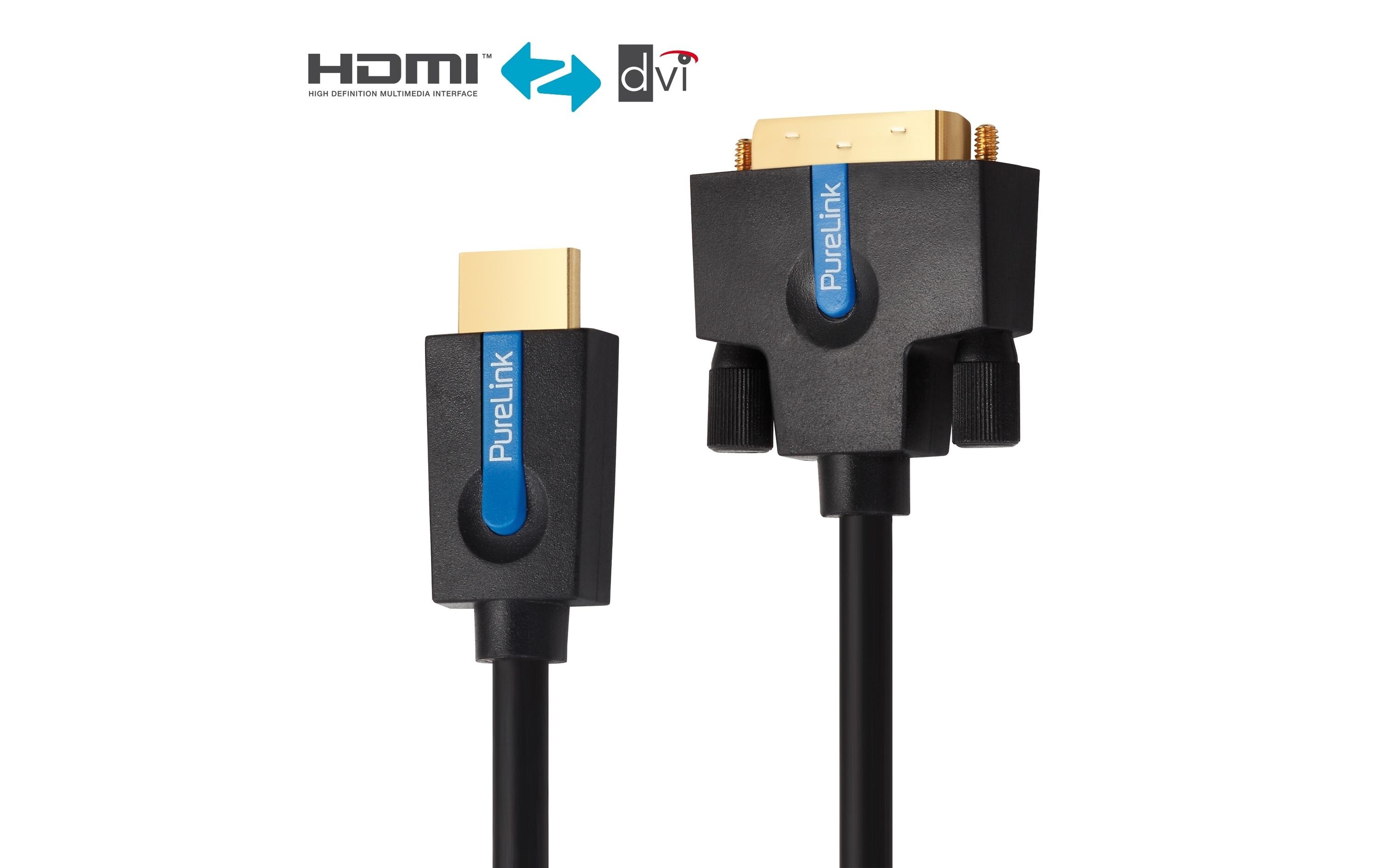 Kabel HDMI - DVI-D, 1.5 m2K High Speed HDMI / DVI Adapterkabel