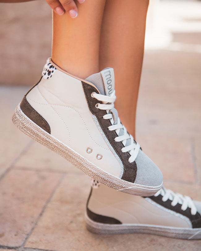Basket femme montante blanche - Aria