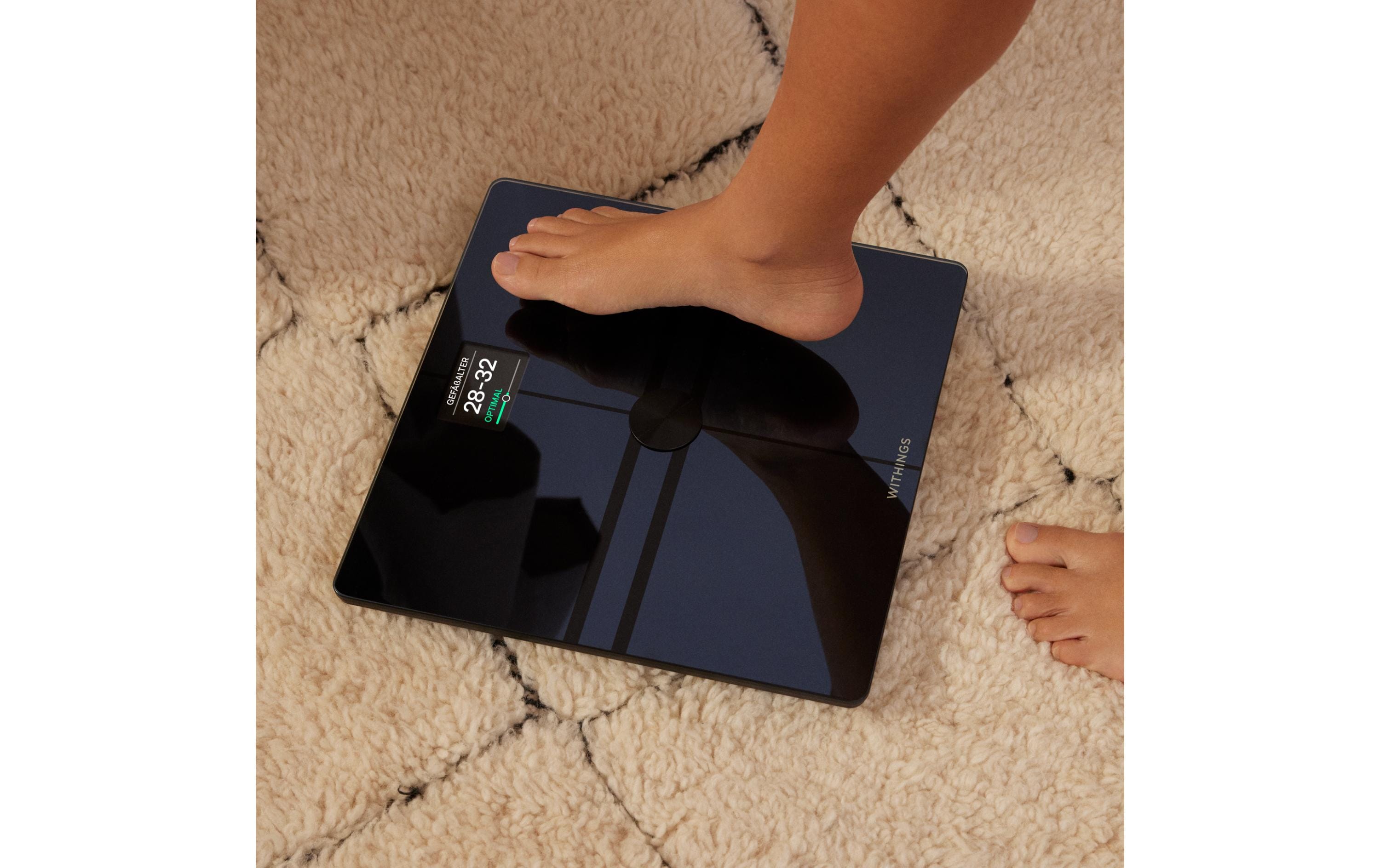 Körperanalysewaage Body Comp Schwarz<br>WLAN-Personenwaage