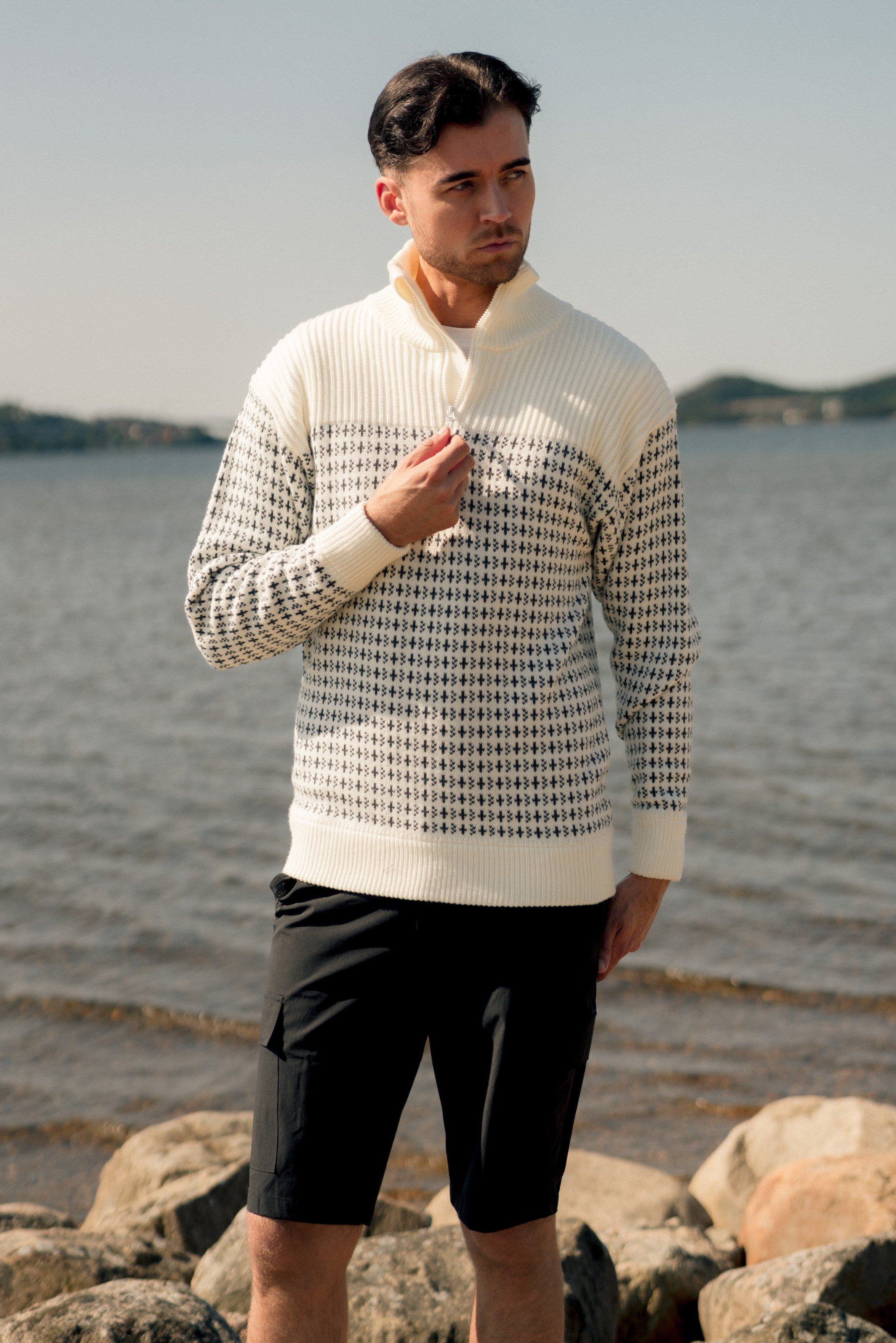 Stormberg Tøttadalen Islender Half Zip strikkegenser