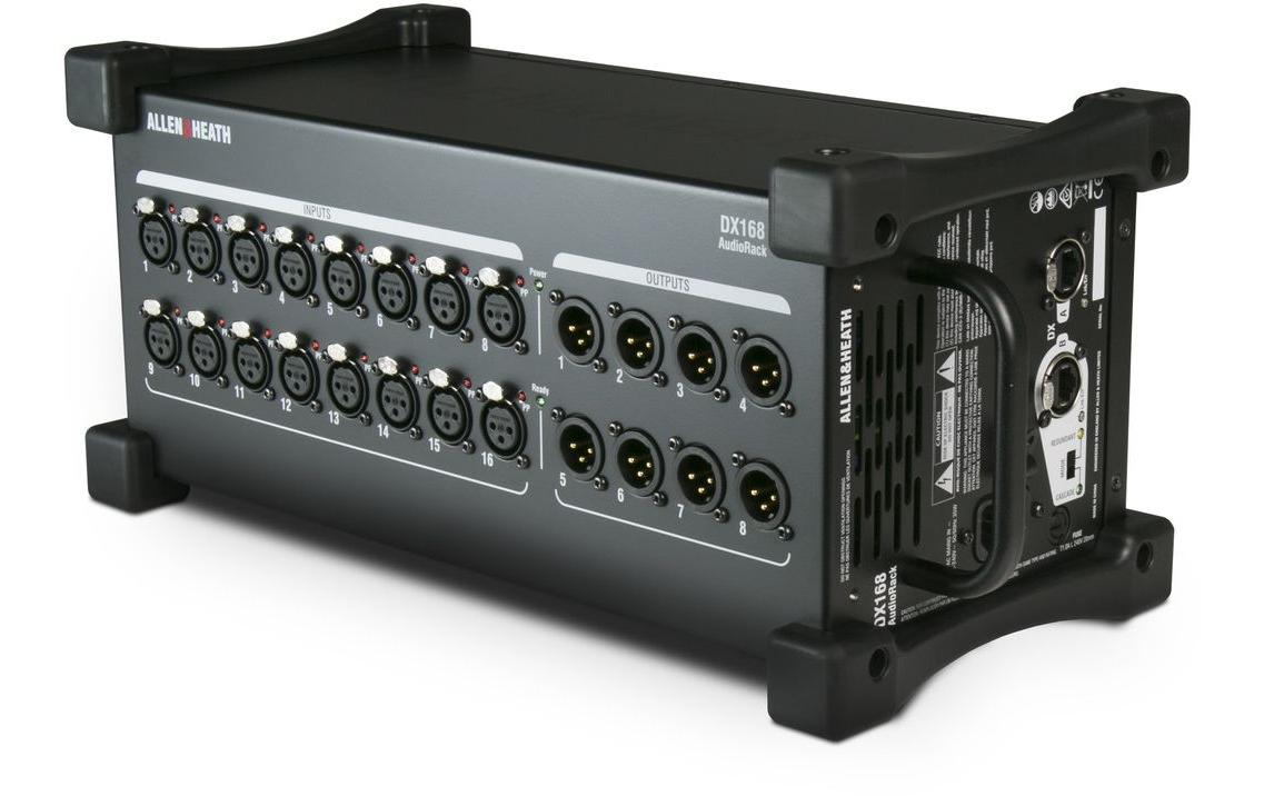 DX168 AudioRack<br>Tragbarer DX-Expander 16 XLR-Eingänge / 8 XLR-Ausgänge