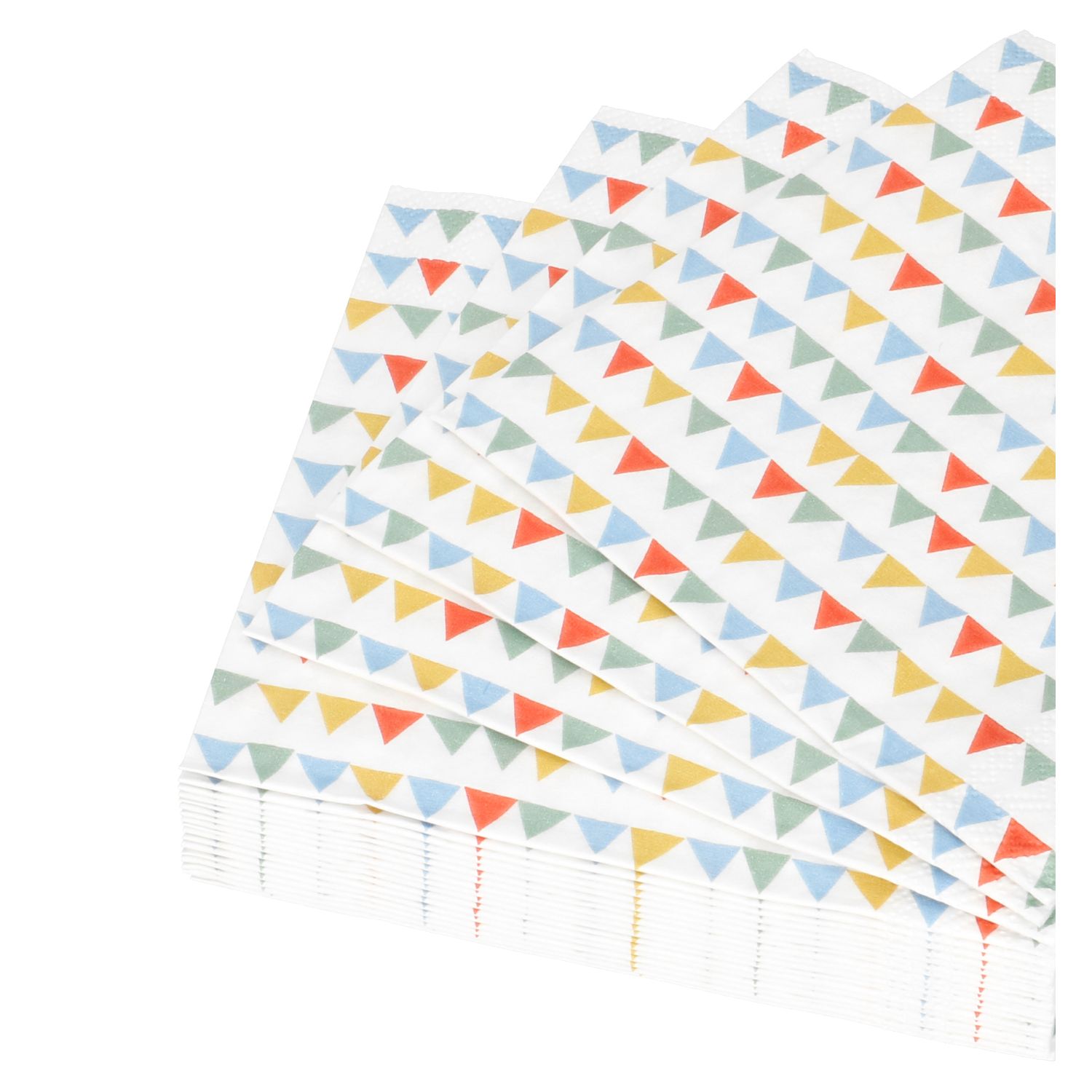Servetten, papier, vlaggetjes, 25 x 25 cm, 20 stuks