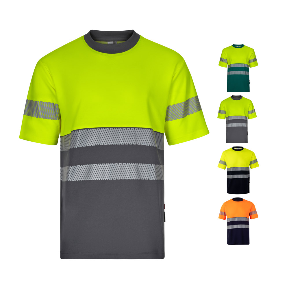 Velilla 36096 - T-shirt piqué bicolore (150g/m²), en coton (55%) et polyester (45%)