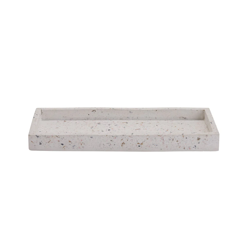 Bahne Interior  Firkantet terrazzo bakke - hvid
