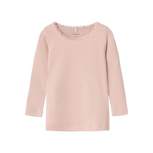Name It Kab Langærmet T-shirt, Sepia Rose, 110 cm