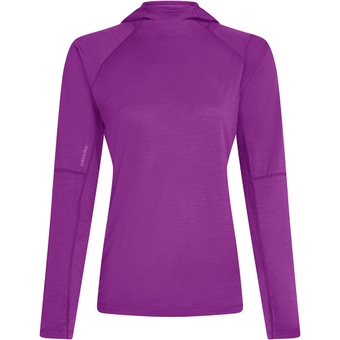 Icebreaker 150 Merinofine Ace Hoodie Langarmshirt Passion Damen