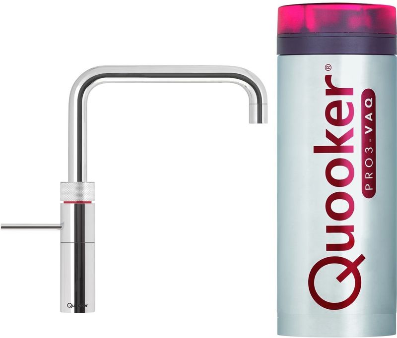 Quooker Fusion Square Chroom met PRO3 VAQ Boiler