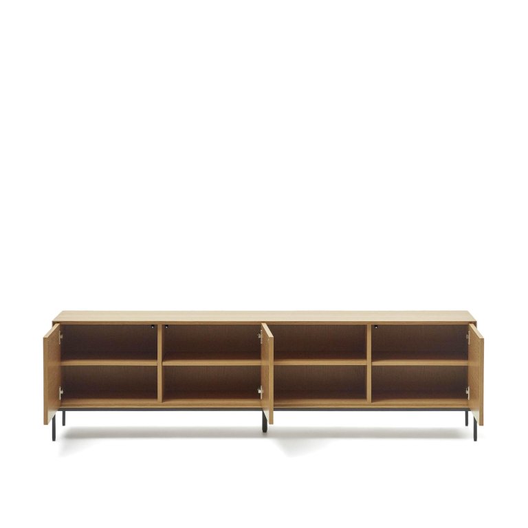 Kave Home Vedrana tv-meubel 195x55 walnoot