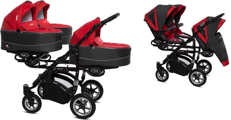 B Active - Trippy - Kinderwagen - 2in1 - 08 Rosso
