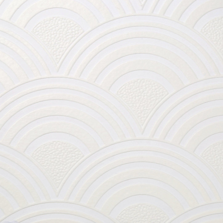 Papier peint expansé vinyle sur intissé Mubala Artdeco GoodHome blanc