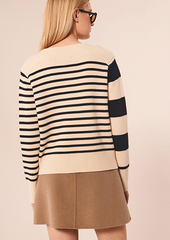 Pull Poetessebleu nuit en laine