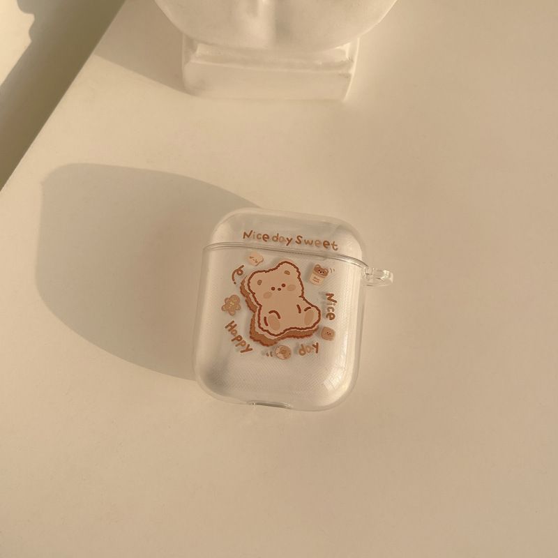 kloudkase - Bear Transparent AirPods / Pro Earphone Case Cover