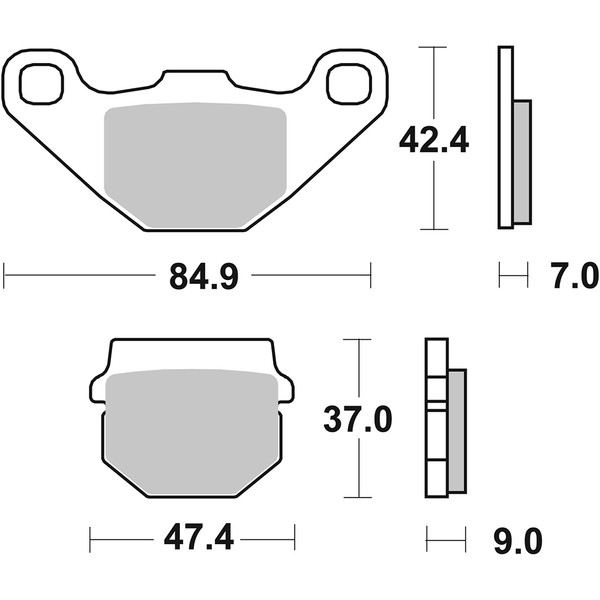 SBS - Plaquettes de frein 544CS