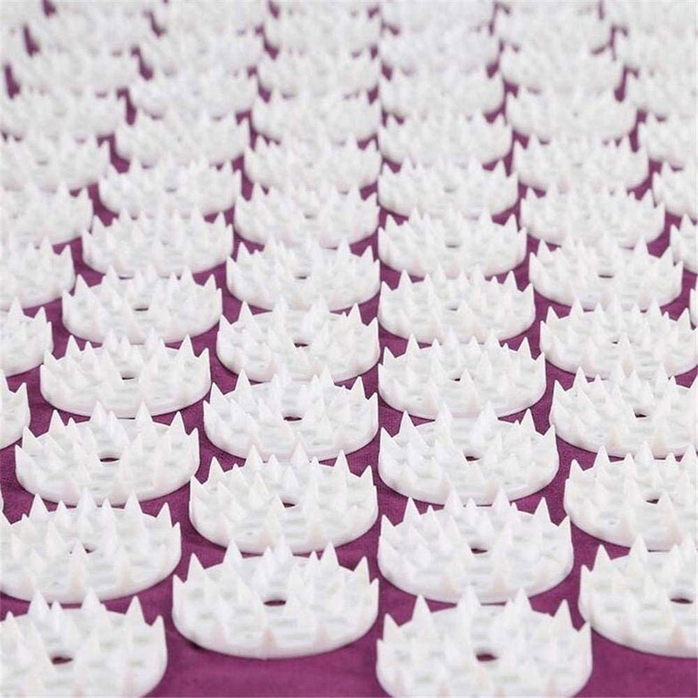 (3-tlg. Set) 66x40cm Stachel Massage Matte Entspannungsmatte   Nacken Kissen - Lila