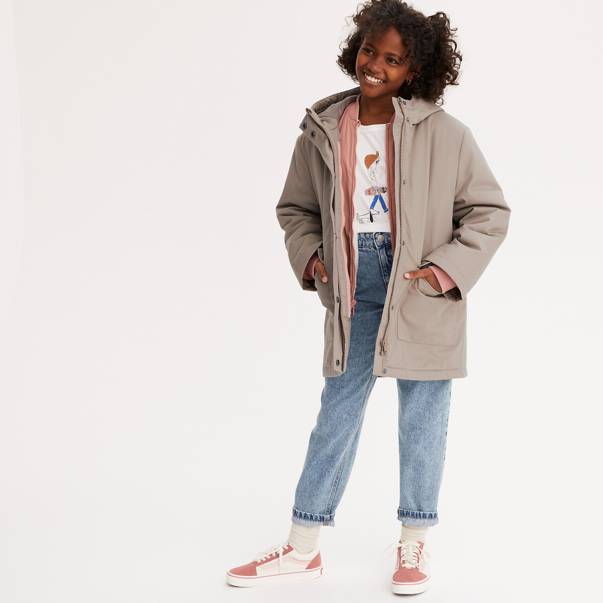 LA REDOUTE COLLECTIONS Parka quente com capuz, 4 em 1