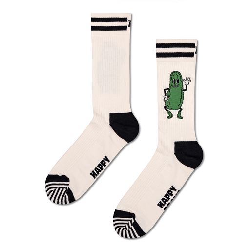 Happy Socks Pickles Strømper, Beige, 41-46