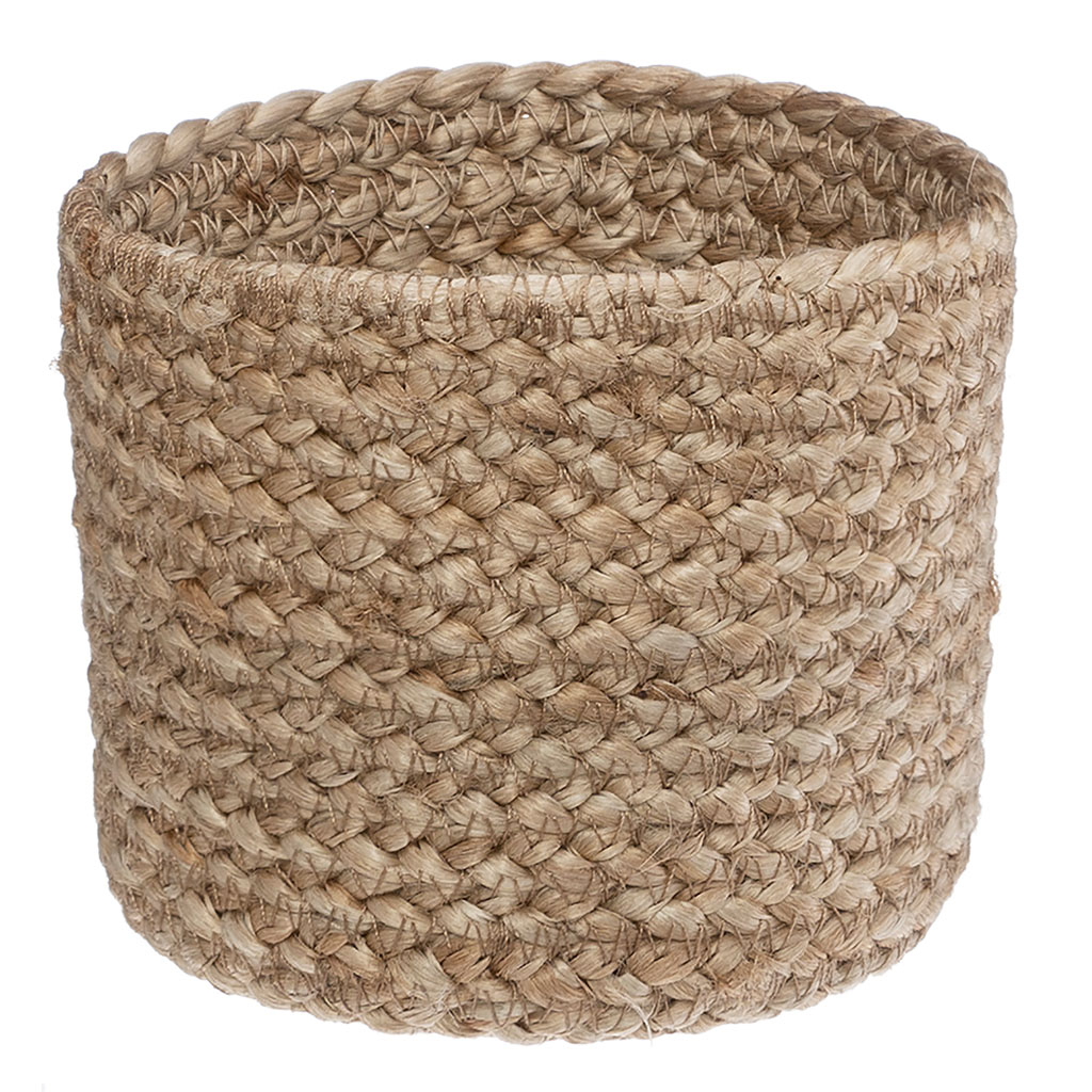 Panier SEAGRASS en jute blanc 12x10cm
