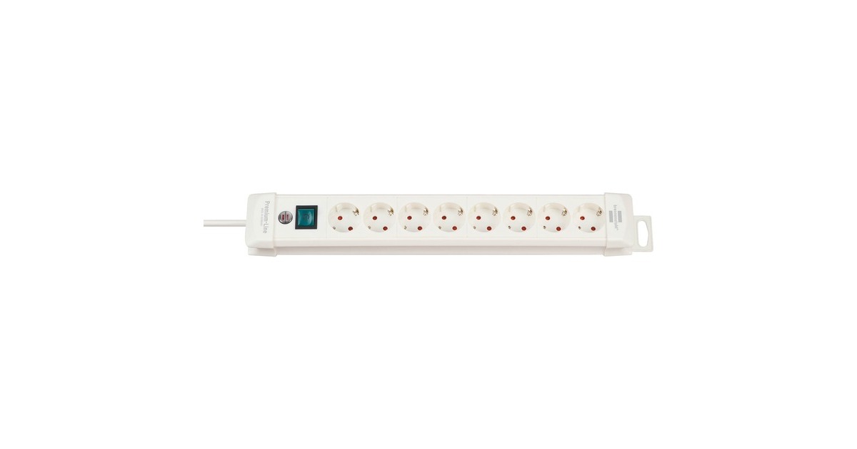 BrennenstuhlPremium-Line stekkerdoos 8-voudig, 3m stekkerdoos  (voor 8 stekkers)