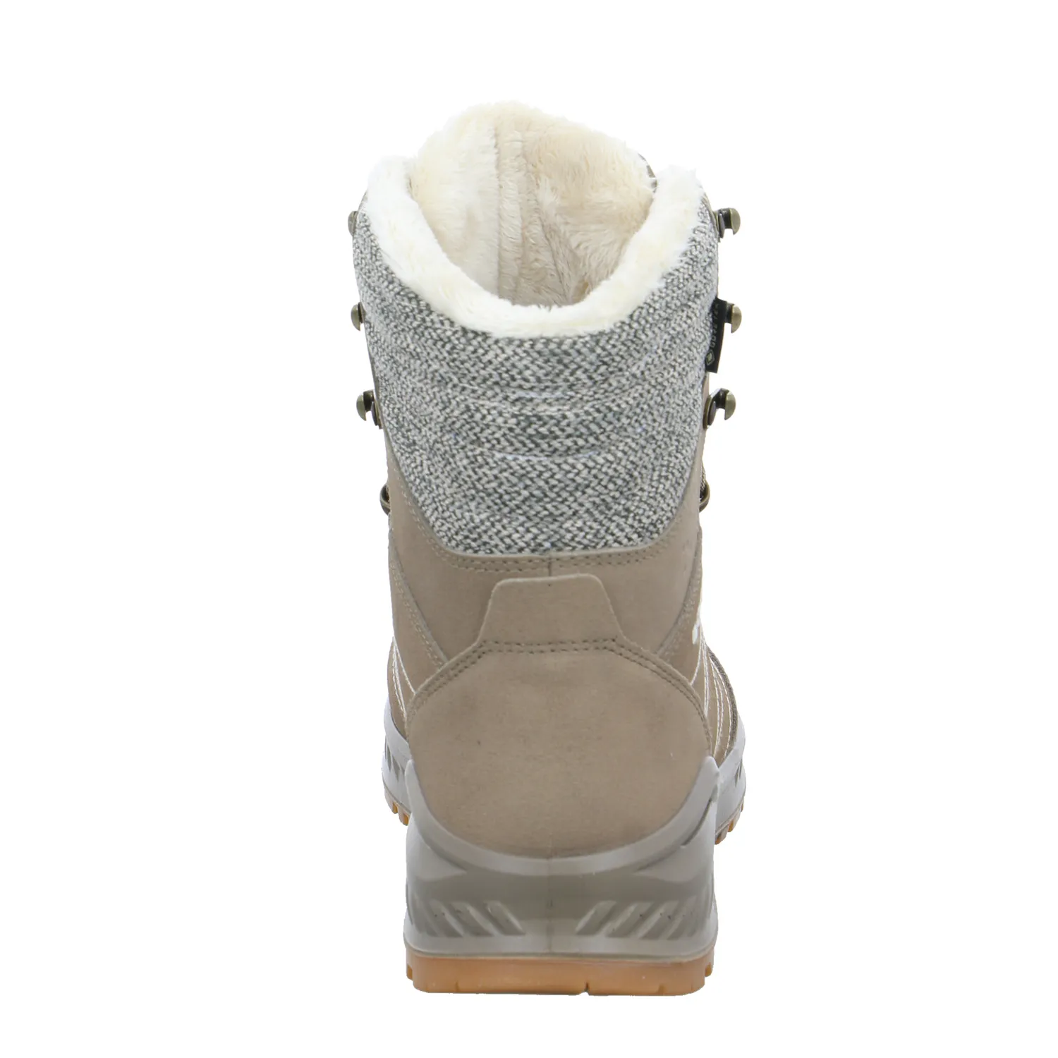 LOWA Snowboots Damen Beige Leder