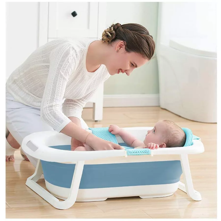 NICEkids Badewanne, Blau-Weiss