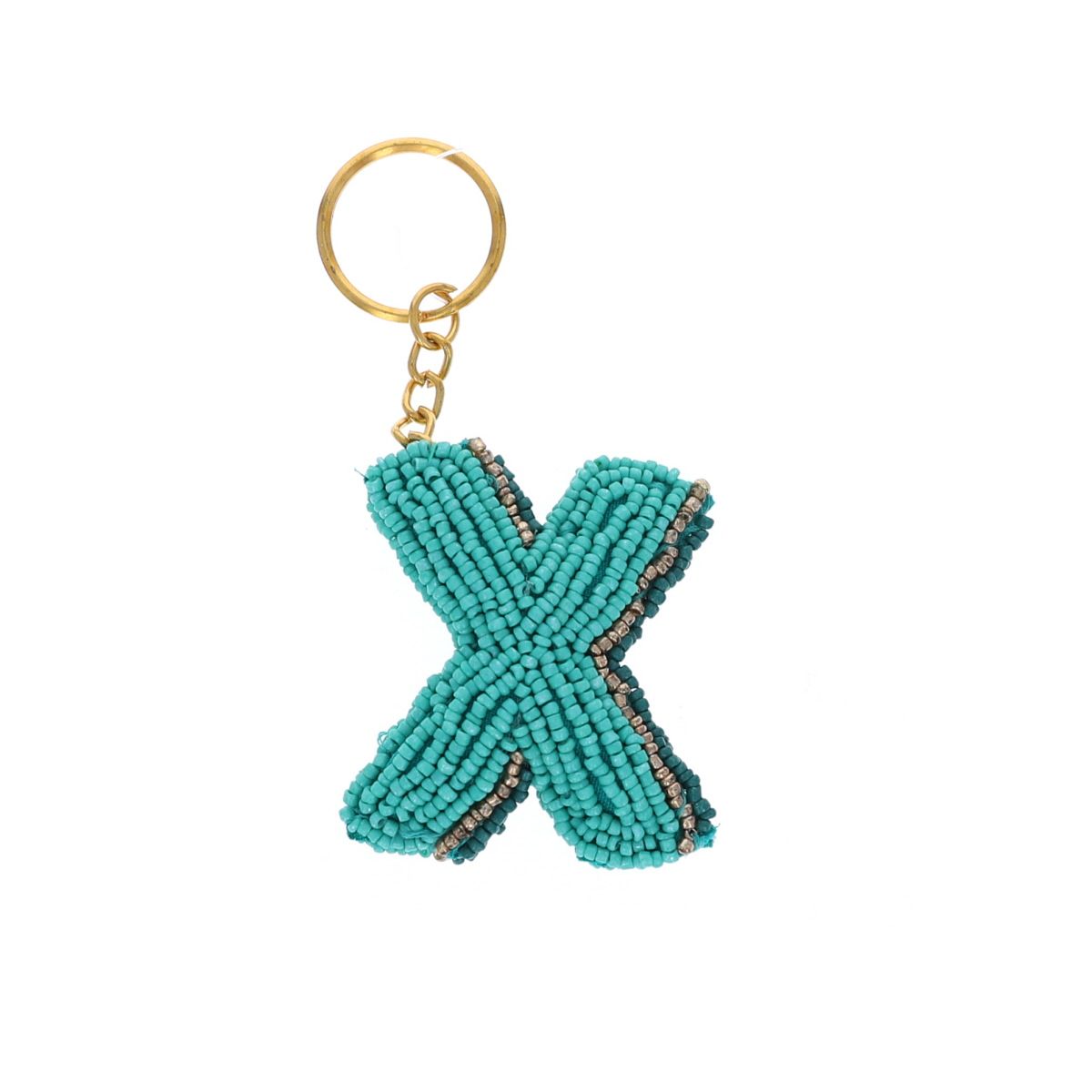 Porte-clés en perles initiale - Lettre de A à Z