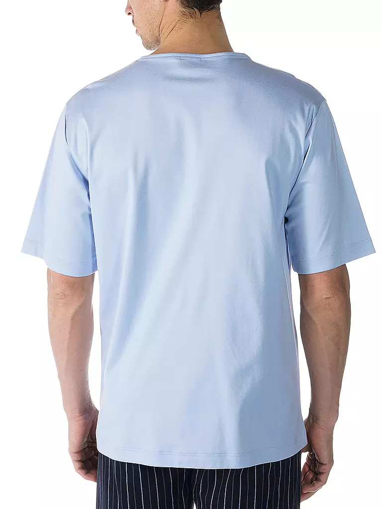 MEY Pyjamashirt blau