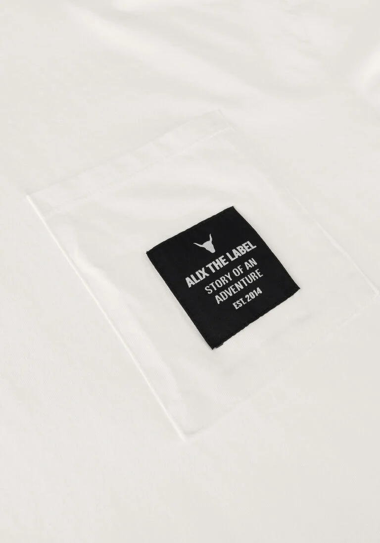 ALIX THE LABEL witte alix the label t-shirt ladies knitted label t-shirt