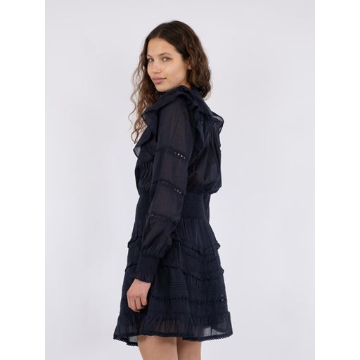 Neo Noir Harmoni S Voile Kjole, Navy, 38