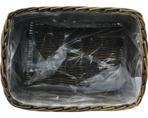 Lafiora polyrotan mand, 55 x 41 x 36 cm, bruin