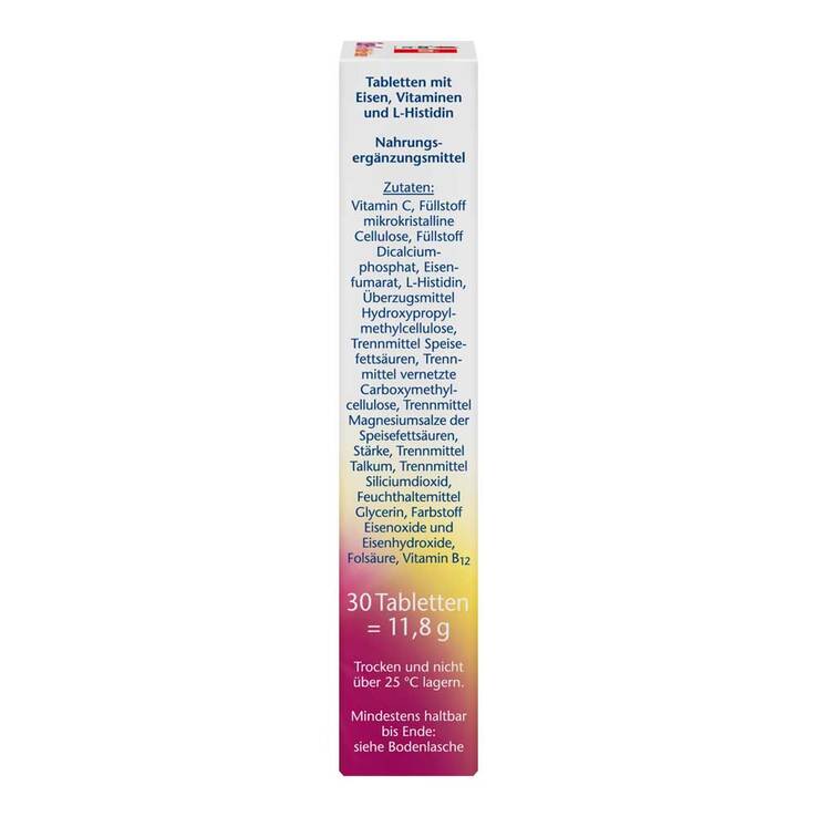 Doppelherz Eisen+Vitamin C+L-Histidin Tabletten, 30 St