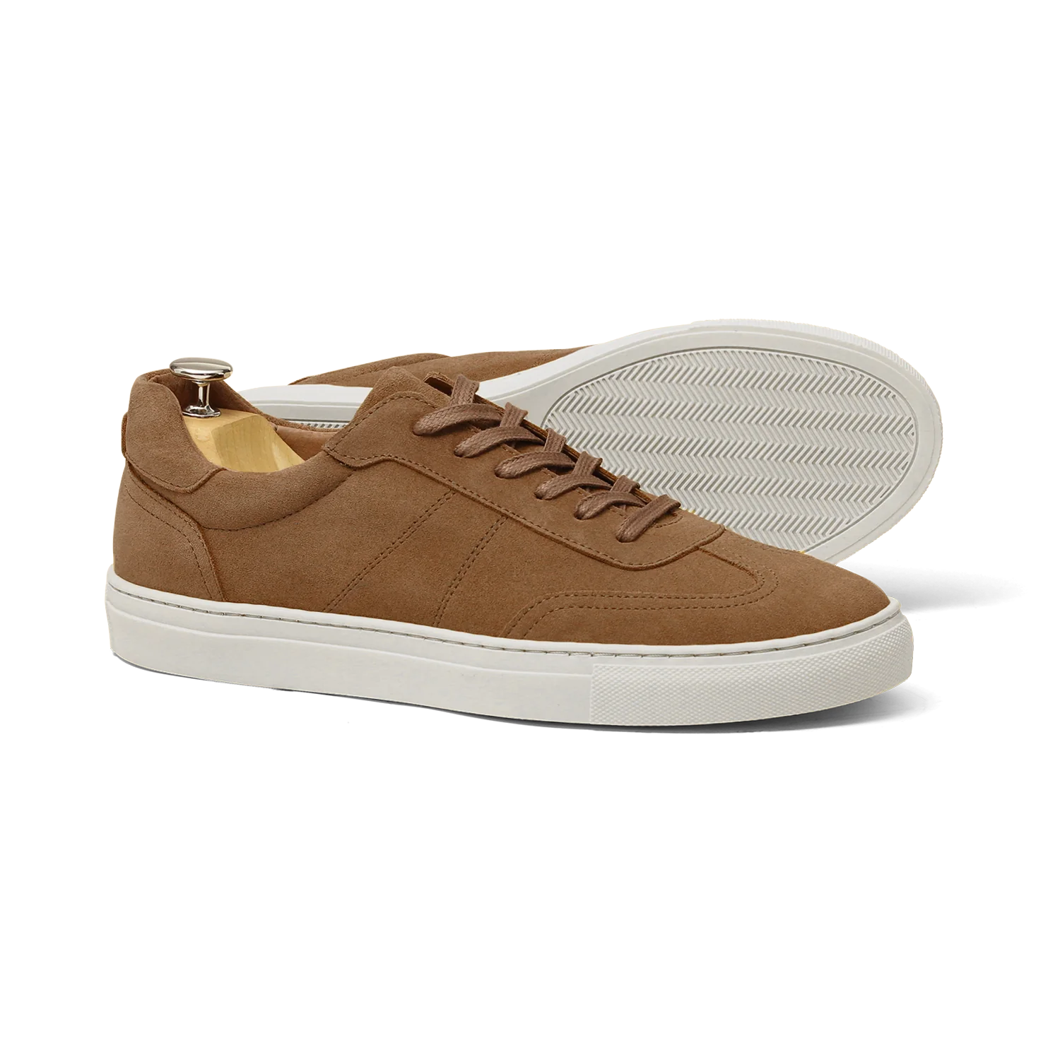 Kean-Sneakers / Basket en velours camel