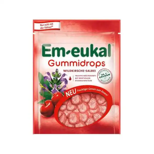 Gummibonbons Wildkirsche-Salbei mit ätherischen Ölen