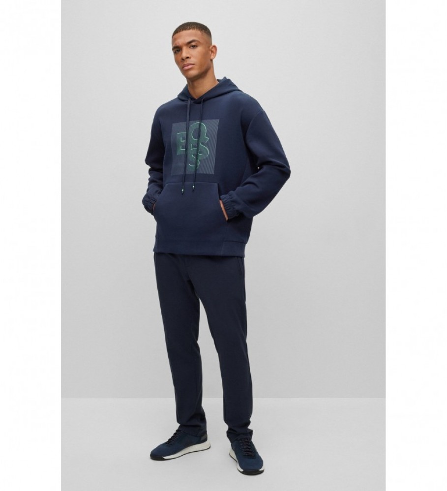 BOSS Sudadera Sooded marino