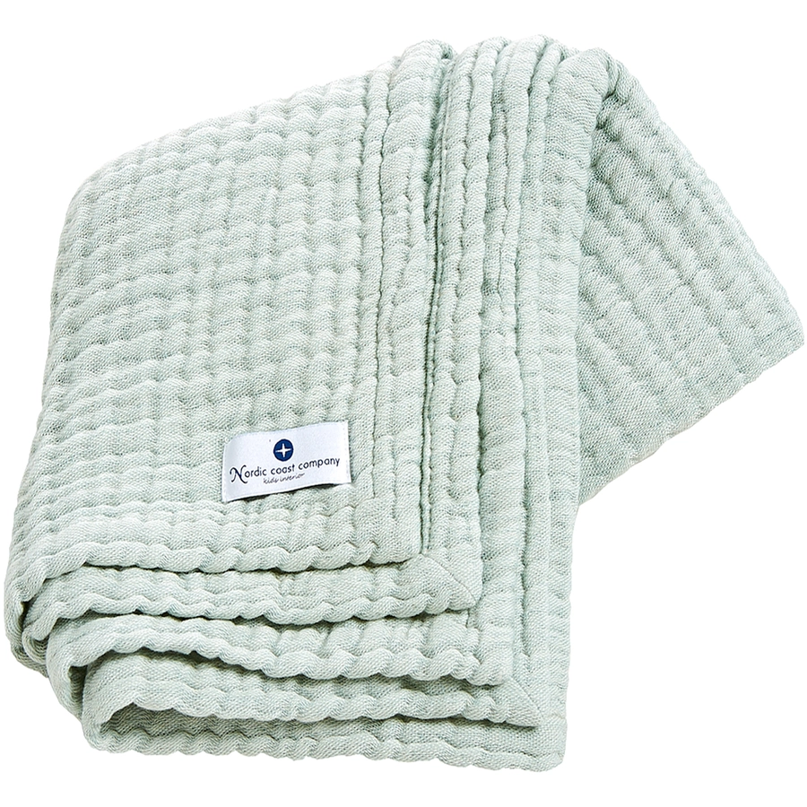 Nordic Coast Company Musselindecke Mint 90 x 120 cm
