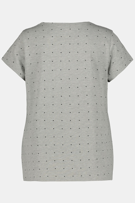 Bellieva-T-Shirts, 2er-Pack, Rundhals, Halbarm, seitl. Raffung, Biobaumwolle, GOTS