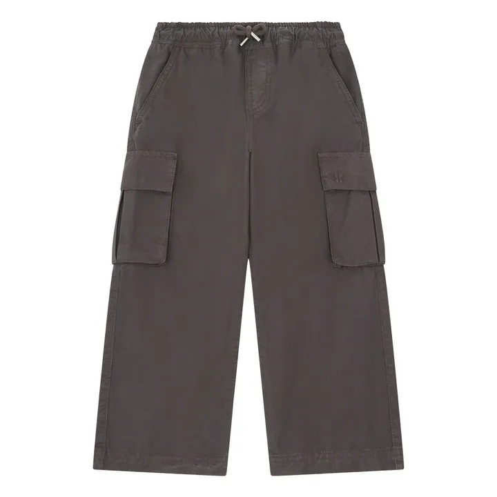 Hundred Pieces Pantalon Cargo Taille Élastiquée | Noir