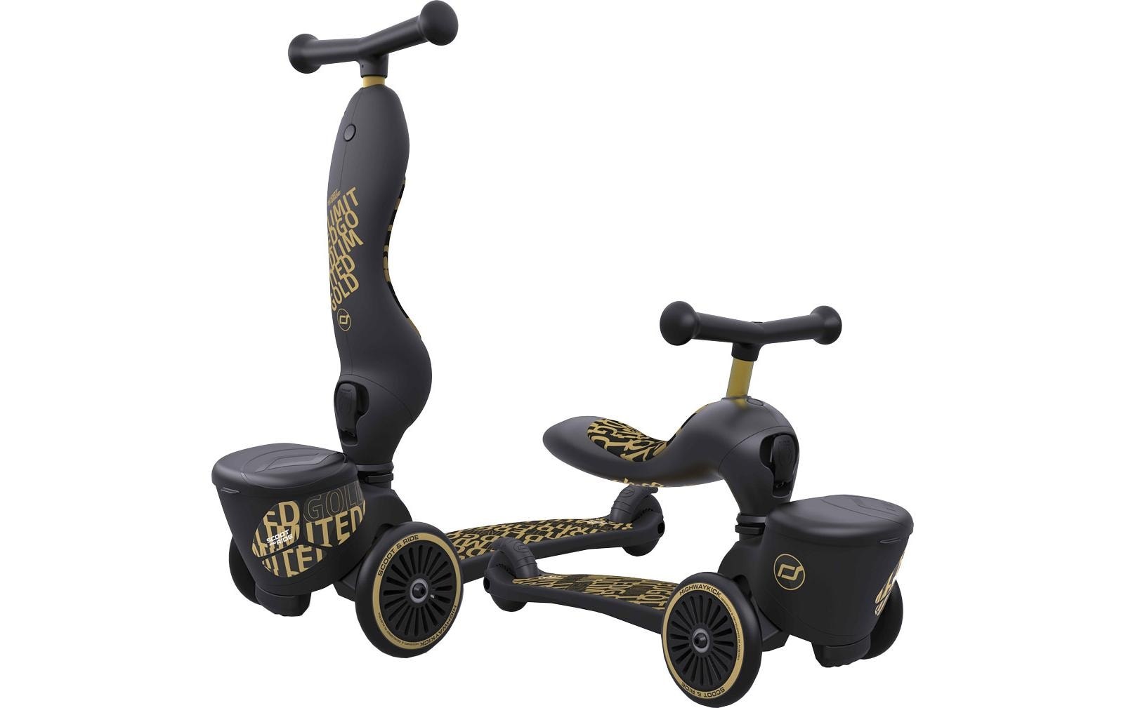 Dreiradscooter »Scoot and Ride 1 Gold/Schwarz«