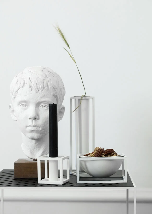 Audo Copenhagen Kubus 1, Candle Holder, White Hvid