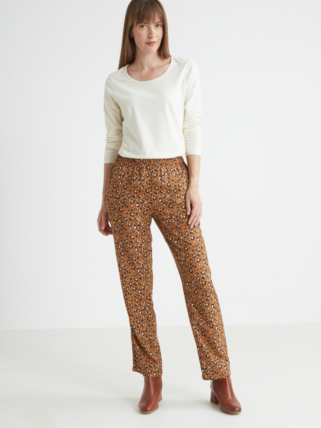 Pantalon entièrement élastiqué